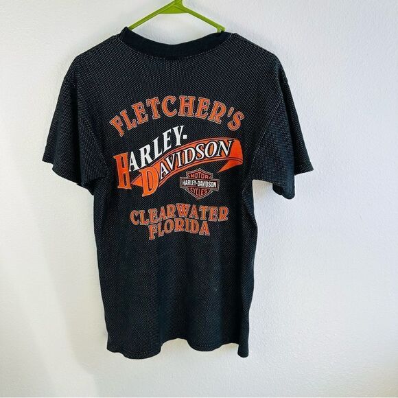 Harley Davidson Made In USA Fletchers Clearwater Florida Tee - Picture 3 of 5
